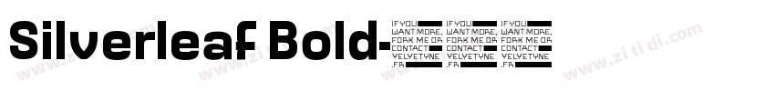Silverleaf Bold字体转换